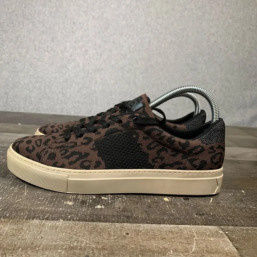 Greats Women’s Size 8.5 The Royale Knit Low Top Sneakers Leopard Print Shoes